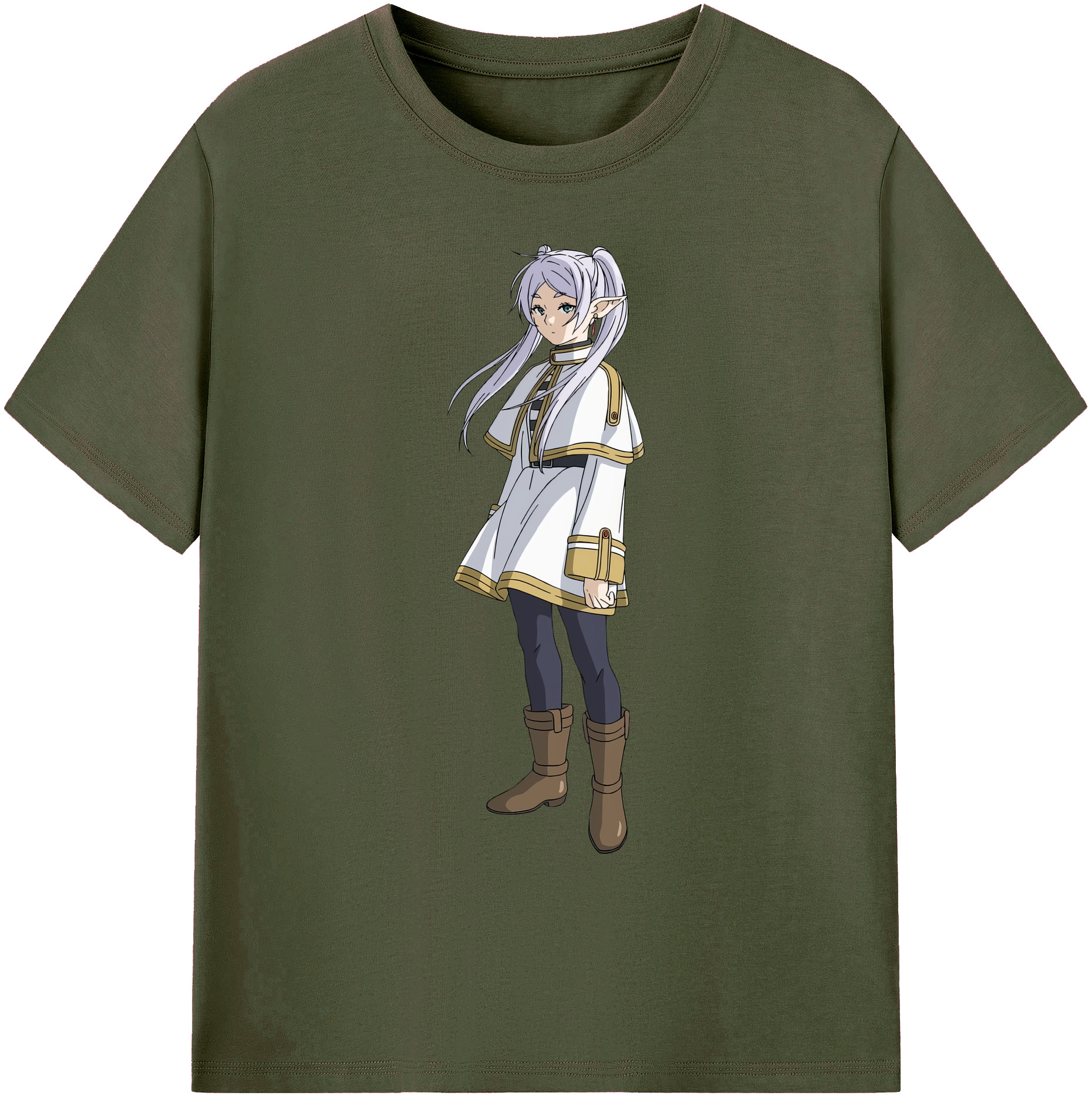 （画像用） 葬送のフリーレン Frieren 綿100％ メンズ半袖Tシャツ｜肌触りやわらか＆通気性